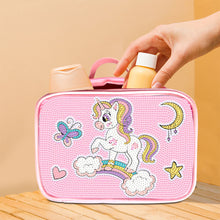 Load image into Gallery viewer, Cartoon Unicorn 5D DIY Diamond Painting Makeup Bag Rhinestone Zipper Handbag
