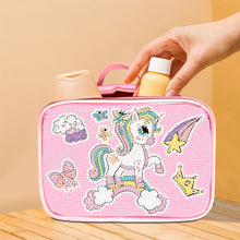 Load image into Gallery viewer, Cartoon Unicorn 5D DIY Diamond Painting Makeup Bag Rhinestone Zipper Handbag
