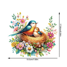 Load image into Gallery viewer, Acrylic Special Shaped Bird Family Hanging Diamond Art Kits Bedroom Decoration
