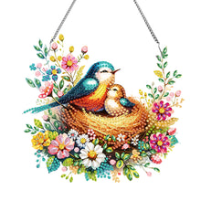 Load image into Gallery viewer, Acrylic Special Shaped Bird Family Hanging Diamond Art Kits Bedroom Decoration

