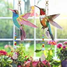 Load image into Gallery viewer, Suncatcher Hummingbird Diamond Painting Hanging Sign Double Sided (SMDZ301)
