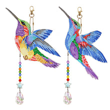 Load image into Gallery viewer, Suncatcher Hummingbird Diamond Painting Hanging Sign Double Sided (SMDZ302)
