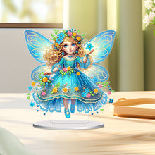Load image into Gallery viewer, PVC Round Special Shaped Butterfly Fairy Diamond Painting Desktop Decorations
