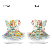 Load image into Gallery viewer, PVC Round Special Shaped Butterfly Fairy Diamond Painting Desktop Decorations
