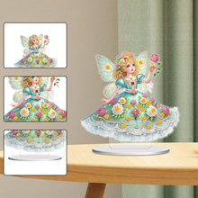 Load image into Gallery viewer, PVC Round Special Shaped Butterfly Fairy Diamond Painting Desktop Decorations
