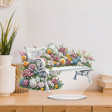 Load image into Gallery viewer, PVC Round Special Shaped Flower Bench DIY Diamond Painting Desktop Decorations

