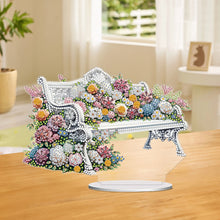 Load image into Gallery viewer, PVC Round Special Shaped Flower Bench DIY Diamond Painting Desktop Decorations
