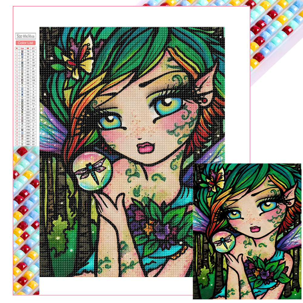 Diamond Painting - Full Square - girl (40*50CM)
