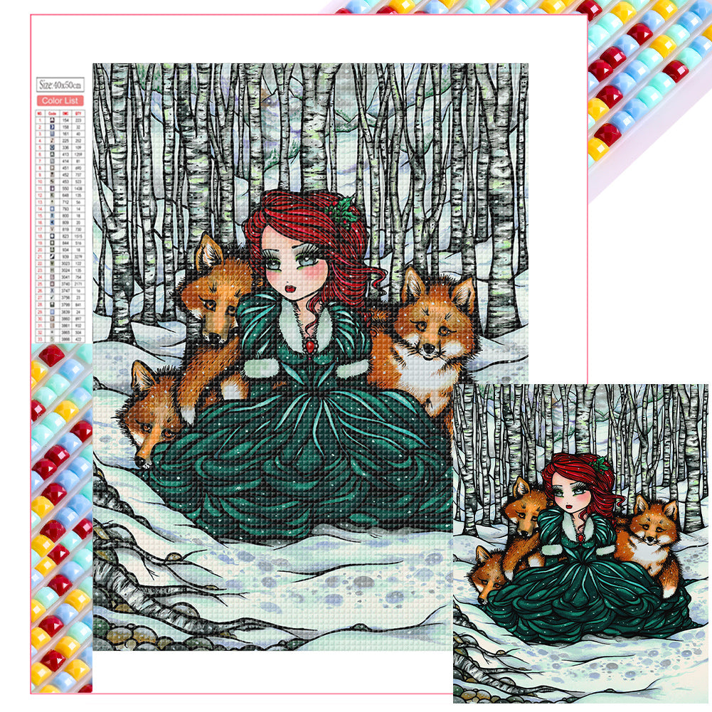 Diamond Painting - Full Square - girl (40*50CM)