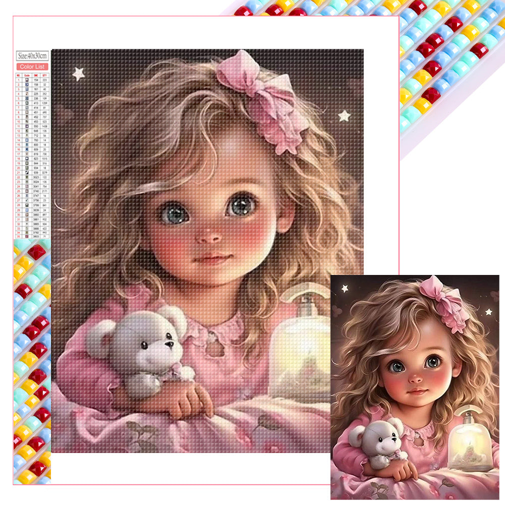 Diamond Painting - Full Square - girl (30*40CM)