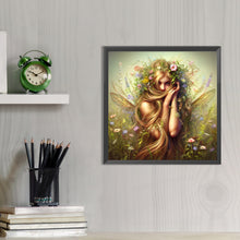Load image into Gallery viewer, AB Diamond Painting - Full Round - Blonde elf girl (40*40CM)
