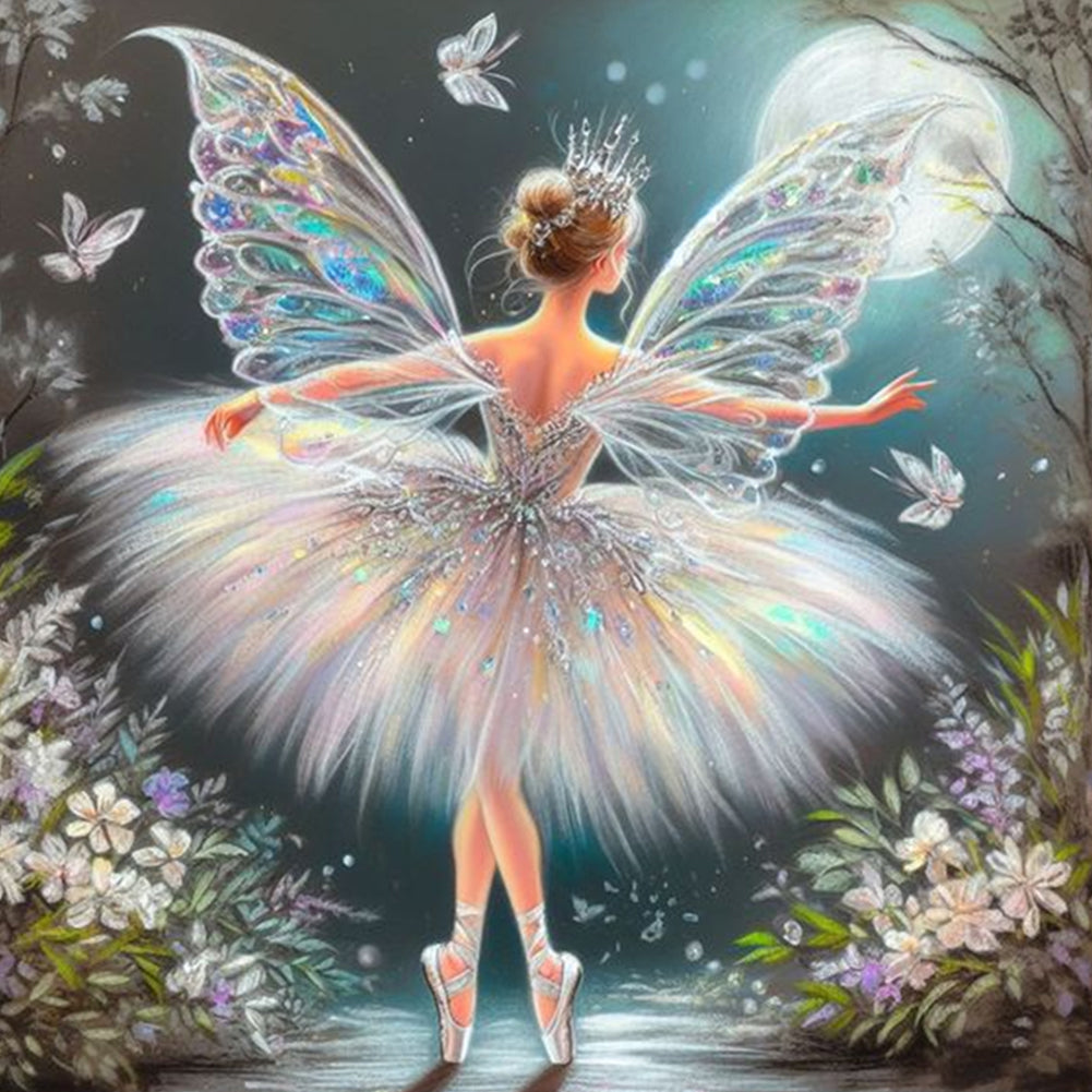 Diamond Painting - Full Round - fairy girl (30*30CM)
