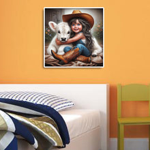 Load image into Gallery viewer, Diamond Painting - Full Round - cowgirl (30*30CM)
