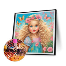 Load image into Gallery viewer, Diamond Painting - Full Round - curly hair girl (40*40CM)
