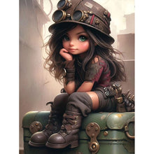 Load image into Gallery viewer, Diamond Painting - Full Round - big eyed girl (40*50CM)
