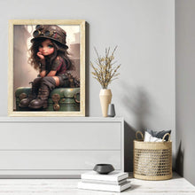 Load image into Gallery viewer, Diamond Painting - Full Round - big eyed girl (40*50CM)
