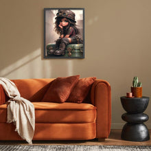 Load image into Gallery viewer, Diamond Painting - Full Round - big eyed girl (40*50CM)
