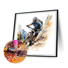 Load image into Gallery viewer, Diamond Painting - Full Round - Cycling boy (30*30CM)
