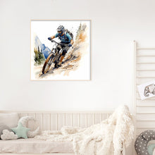 Load image into Gallery viewer, Diamond Painting - Full Round - Cycling boy (30*30CM)
