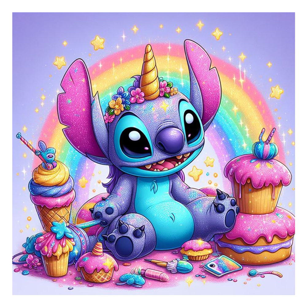 Diamond Painting - Full Round - Rainbow Dessert Stitch (30*30CM)