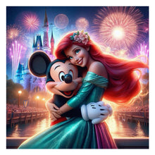 Load image into Gallery viewer, Diamond Painting - Full Round - mickey and princess (30*30CM)
