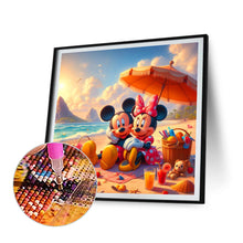 Load image into Gallery viewer, Diamond Painting - Full Round - Mickey and Minnie on the beach (30*30CM)
