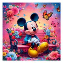 Load image into Gallery viewer, Diamond Painting - Full Round - Mickey and flower chair (30*30CM)
