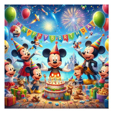 Load image into Gallery viewer, Diamond Painting - Full Round - mickey birthday party (30*30CM)
