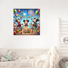 Load image into Gallery viewer, Diamond Painting - Full Round - mickey birthday party (30*30CM)
