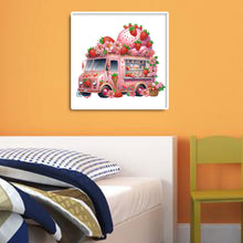 Load image into Gallery viewer, Diamond Painting - Partial Special Shaped - Goblin and Strawberry Ice Cream Truck (30*30CM)
