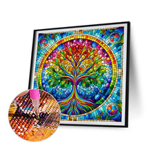 Load image into Gallery viewer, Diamond Painting - Full Round - colorful tree of life (30*30CM)
