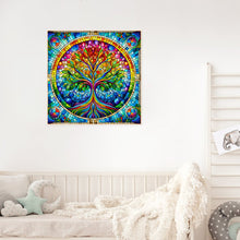 Load image into Gallery viewer, Diamond Painting - Full Round - colorful tree of life (30*30CM)
