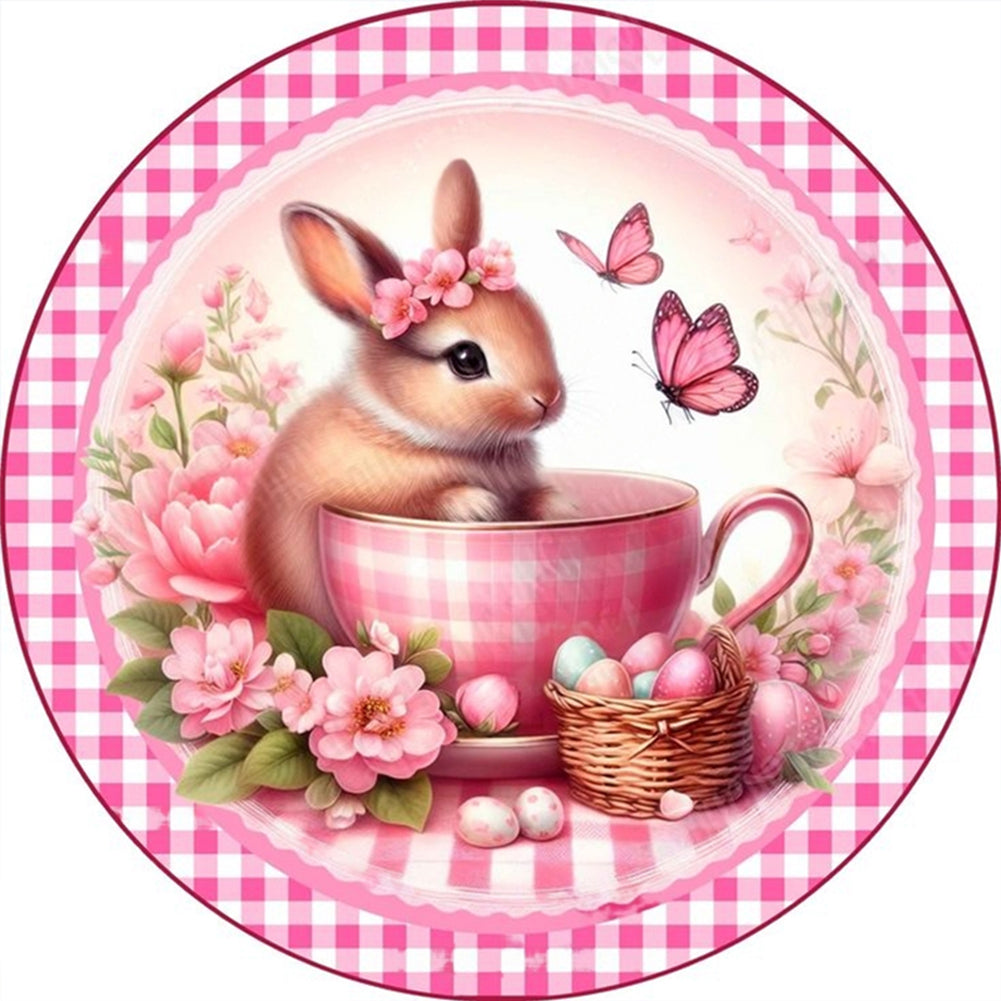Diamond Painting - Full Round - round bunny (30*30CM)