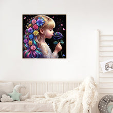 Load image into Gallery viewer, Diamond Painting - Full Round - Rose colored hair girl (30*30CM)
