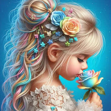 Load image into Gallery viewer, Diamond Painting - Full Round - Rose colored hair girl (30*30CM)

