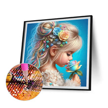 Load image into Gallery viewer, Diamond Painting - Full Round - Rose colored hair girl (30*30CM)
