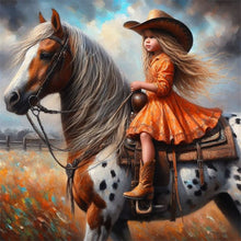 Load image into Gallery viewer, Diamond Painting - Full Round - cowgirl (30*30CM)
