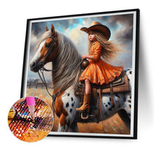 Load image into Gallery viewer, Diamond Painting - Full Round - cowgirl (30*30CM)

