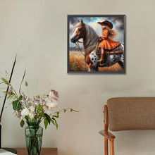 Load image into Gallery viewer, Diamond Painting - Full Round - cowgirl (30*30CM)
