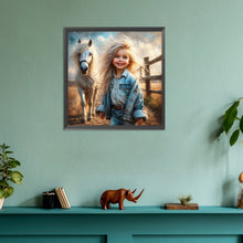 Load image into Gallery viewer, Diamond Painting - Full Round - cowgirl (30*30CM)
