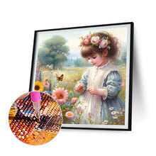 Load image into Gallery viewer, Diamond Painting - Full Round - garden girl (40*40CM)
