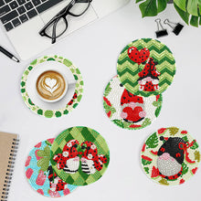 Load image into Gallery viewer, 8Pcs Summer Gnome Diamond Painting Coasters with Holder Animal for Party
