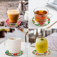 Load image into Gallery viewer, 8Pcs Summer Gnome Diamond Painting Coasters with Holder Animal for Party
