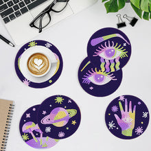 Load image into Gallery viewer, 8Pcs Devil Eye Diamond Painting Coasters with Holder Animal for Party Decor
