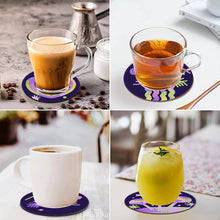 Load image into Gallery viewer, 8Pcs Devil Eye Diamond Painting Coasters with Holder Animal for Party Decor
