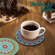 Load image into Gallery viewer, 8Pcs Mandala Diamond Painting Coasters with Holder Animal for Party Decor
