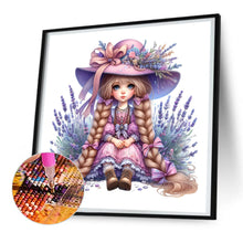 Load image into Gallery viewer, Diamond Painting - Full Round - lavender girl (30*30CM)
