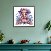 Load image into Gallery viewer, Diamond Painting - Full Round - lavender girl (30*30CM)

