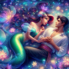 Load image into Gallery viewer, Diamond Painting - Full Round - Mermaid Princess and Prince (40*40CM)
