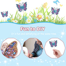 Load image into Gallery viewer, Special Shape Butterfly Garden Stake Diamond Art Craft Kits for Adults Beginners
